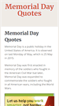 Mobile Screenshot of memorialdayquotes.com